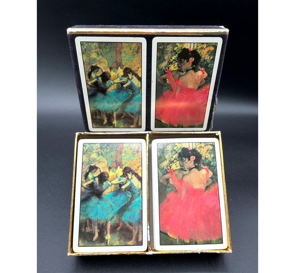 Vintage Limited Edition Playing Cards W/French Impressionist Edgar Dega Designs